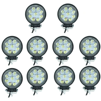 10pcs waterproof 27w work light flood offroad truck working lights round design Boat Car Motorcycle SUV Night Driving Lighting
10pcs waterproof 27w work light flood offroad truck working lights round design Boat Car Motorcycle SUV Night Driving Lighting