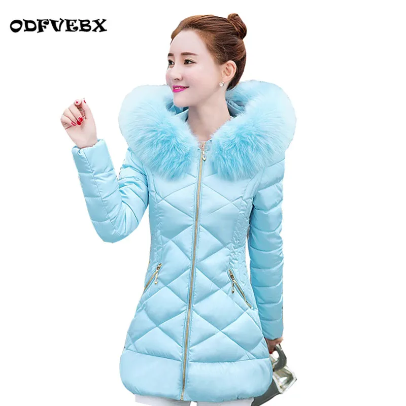 High quality women coat middle-length hooded fur collar Slim Down cotton jacket students wear large size jacket coat ODFVEBXHY54
High quality women coat middle-length hooded fur collar Slim Down cotton jacket students wear large size jacket coat ODFVEBXHY54