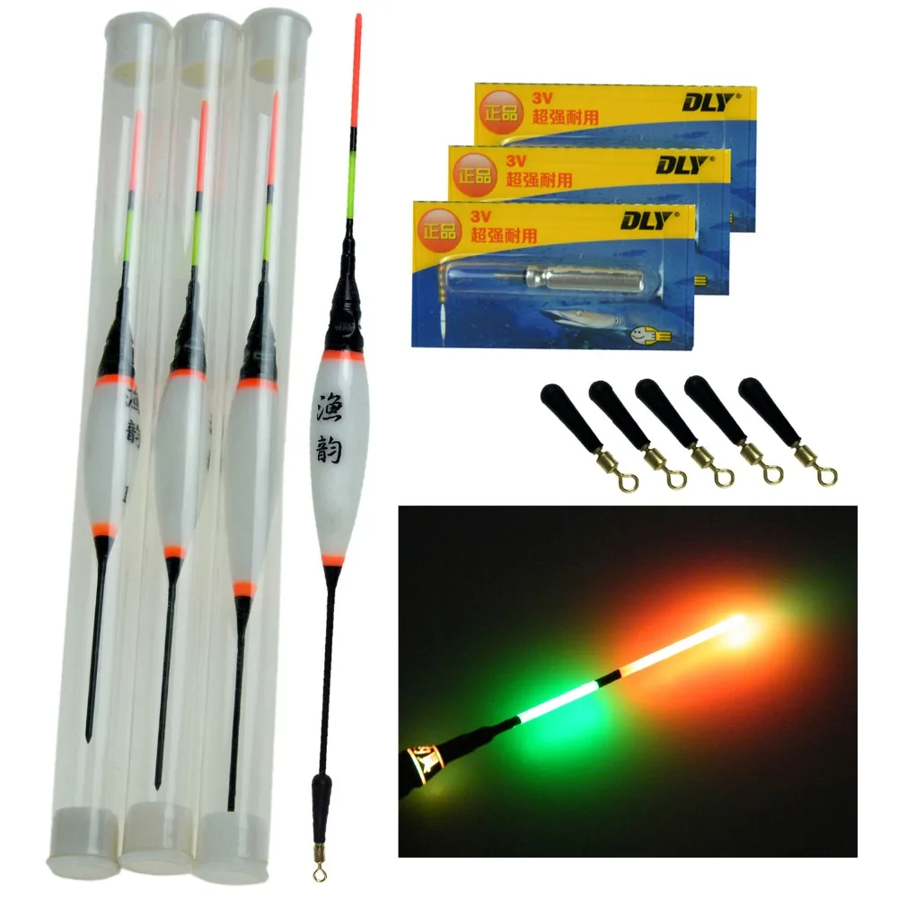 3 Pcs/Lot Electronic LED Fishing Floats Buoyancy Lake River Carp Fishing With Battery Night Light Luminous Floating Float
3 Pcs/Lot Electronic LED Fishing Floats Buoyancy Lake River Carp Fishing With Battery Night Light Luminous Floating Float
