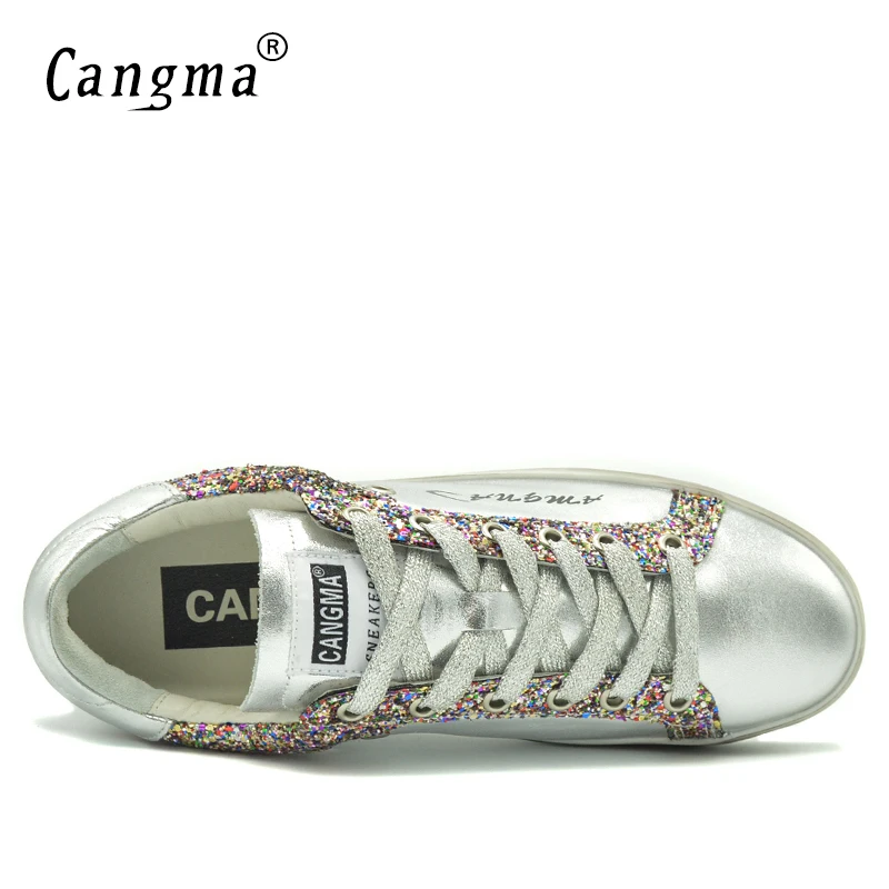 CANGMA Luxury Brand Designer Sneakers Men Silver Patent Leather Pink Sequined Shoes for Man Vintage Shoes Male
CANGMA Luxury Brand Designer Sneakers Men Silver Patent Leather Pink Sequined Shoes for Man Vintage Shoes Male