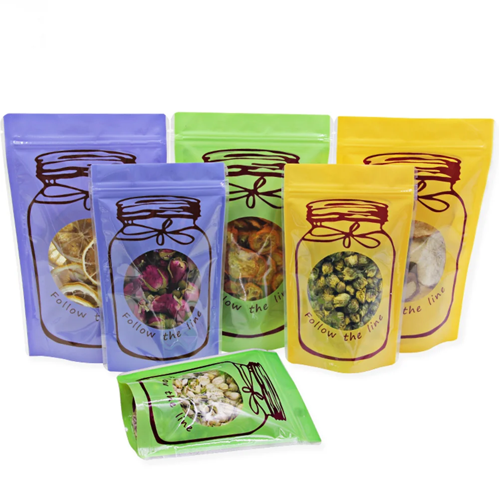 100Pcs/Lot 10x16cm Stand Up Bags Self Seal Packaging Bag Pouch Reusable Plastic Ziplock Clear Bags Bottle Printed Grain Storage
100Pcs/Lot 10x16cm Stand Up Bags Self Seal Packaging Bag Pouch Reusable Plastic Ziplock Clear Bags Bottle Printed Grain Storage