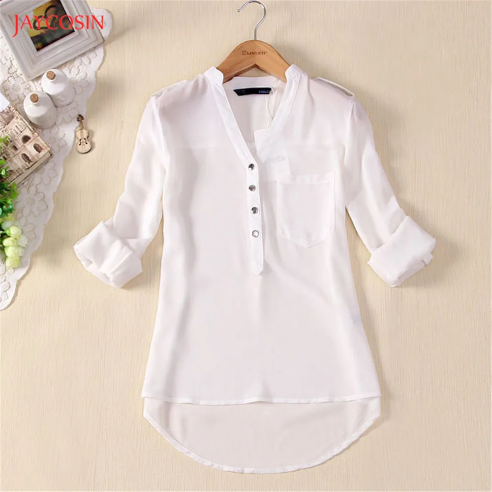 Jaycosin Clothes Women Summer Chiffon Shirt Girls Lady Four Seasons Long Sleeve Office Casual Shirt Blouse White/Black
Jaycosin Clothes Women Summer Chiffon Shirt Girls Lady Four Seasons Long Sleeve Office Casual Shirt Blouse White/Black