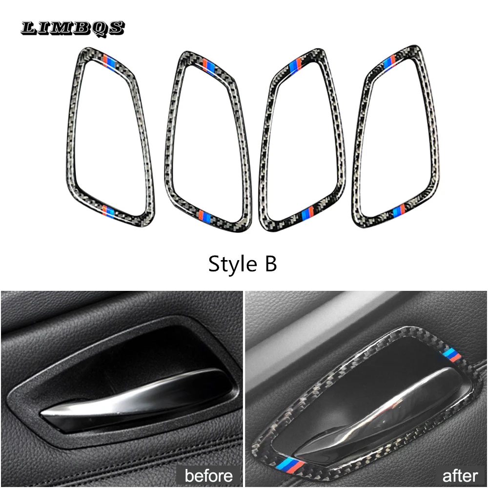 Carbon Fiber Inner Door Handle cover For BMW E90 E92 93 3 Series handle Frame Trim Auto Styling Accessories 320i 325i 2005-2012
Carbon Fiber Inner Door Handle cover For BMW E90 E92 93 3 Series handle Frame Trim Auto Styling Accessories 320i 325i 2005-2012