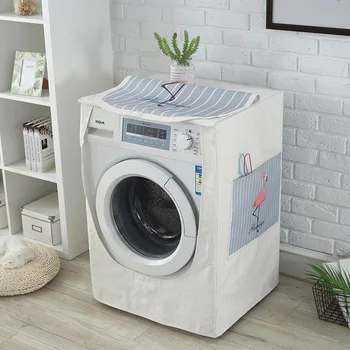 Drum Washing Machine Cover Waterproof Sunscreen Linen Washing Machine Dust Cover Automatic Flip Washing Machine Cover ZM145
Drum Washing Machine Cover Waterproof Sunscreen Linen Washing Machine Dust Cover Automatic Flip Washing Machine Cover ZM145