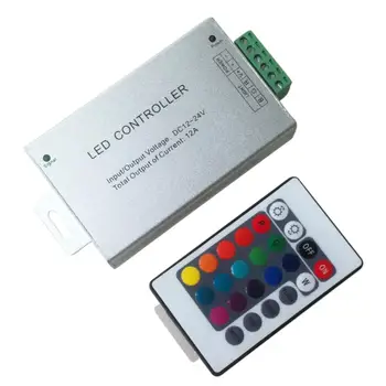 Colourful RGB LED Light String Dimmer IR Wireless Remote Controller Aluminum 24 Key 12-24V
Colourful RGB LED Light String Dimmer IR Wireless Remote Controller Aluminum 24 Key 12-24V