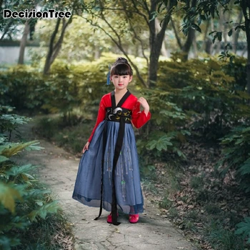 long Sleeve Children Traditional Chinese Hanfu Dress For Girls Kids Ancient Folk Dance Costumes Tang Dynasty Fairy Dresses
long Sleeve Children Traditional Chinese Hanfu Dress For Girls Kids Ancient Folk Dance Costumes Tang Dynasty Fairy Dresses