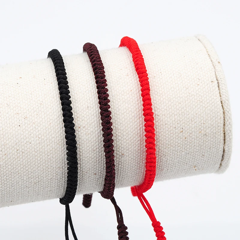 New Simple Jewelry Tibetan Religion Buddhism Bracelet Lucky Knot Red Black Coffee Woven Thread Rope Unisex Macrame Bracelets
New Simple Jewelry Tibetan Religion Buddhism Bracelet Lucky Knot Red Black Coffee Woven Thread Rope Unisex Macrame Bracelets