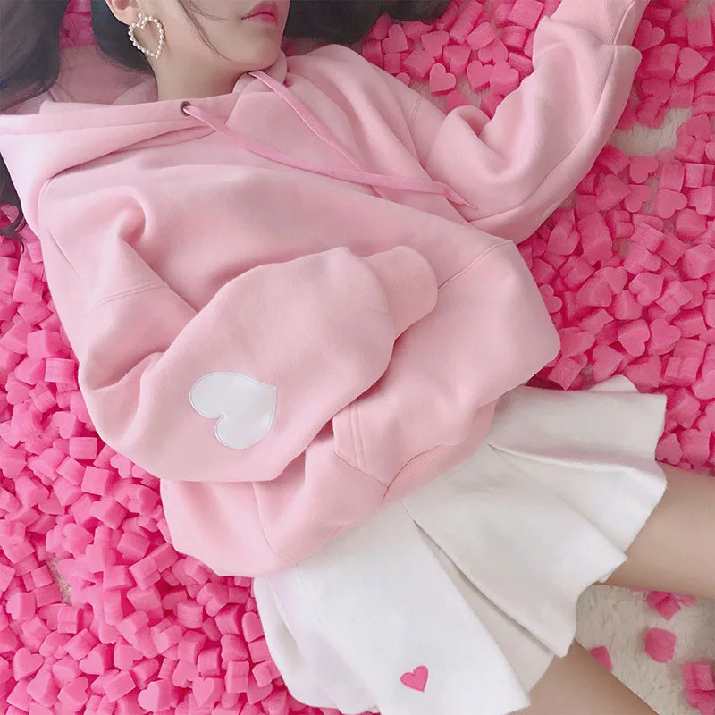 sweatershirt women Japanese sweet pink plus velvet thickening hooded winter sweatershirt coat cute sweatershirt women
sweatershirt women Japanese sweet pink plus velvet thickening hooded winter sweatershirt coat cute sweatershirt women