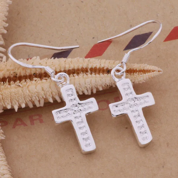 Fashion Silver Jewelry Exquisite Cross Drop Earrings For Women Parrty Casual AE232
Fashion Silver Jewelry Exquisite Cross Drop Earrings For Women Parrty Casual AE232