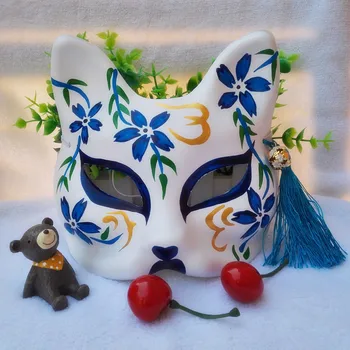 Hand-painted Paper Cosplay Mask Endulge Japanese Upper Half Face Pulp Masks Halloween Masquerade Event Party Supplies
Hand-painted Paper Cosplay Mask Endulge Japanese Upper Half Face Pulp Masks Halloween Masquerade Event Party Supplies