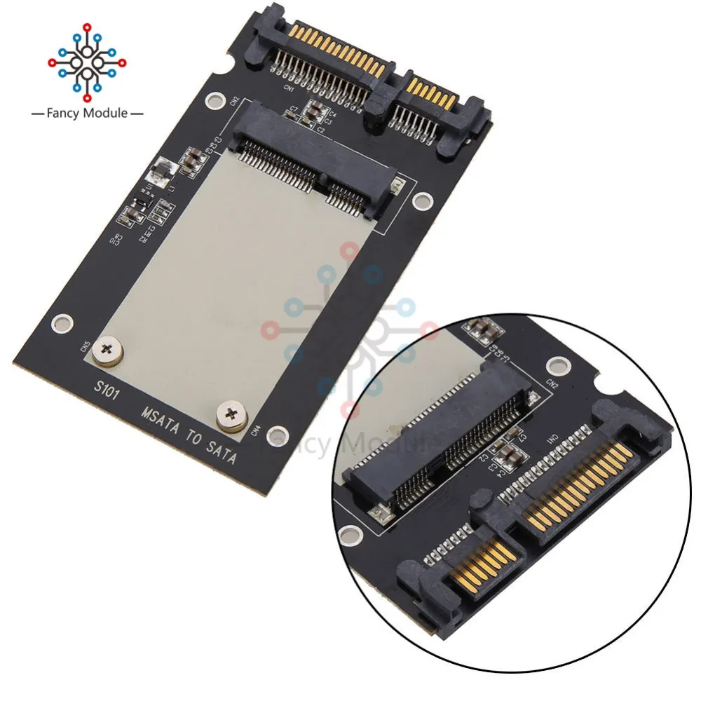Mini Pcie PCI-E mSATA SSD to 2.5" SATA3 Convertor mSATA-SATA Adapter Card Black For Windows2000/XP/7/8/10 for Vista Linux Mac
Mini Pcie PCI-E mSATA SSD to 2.5" SATA3 Convertor mSATA-SATA Adapter Card Black For Windows2000/XP/7/8/10 for Vista Linux Mac