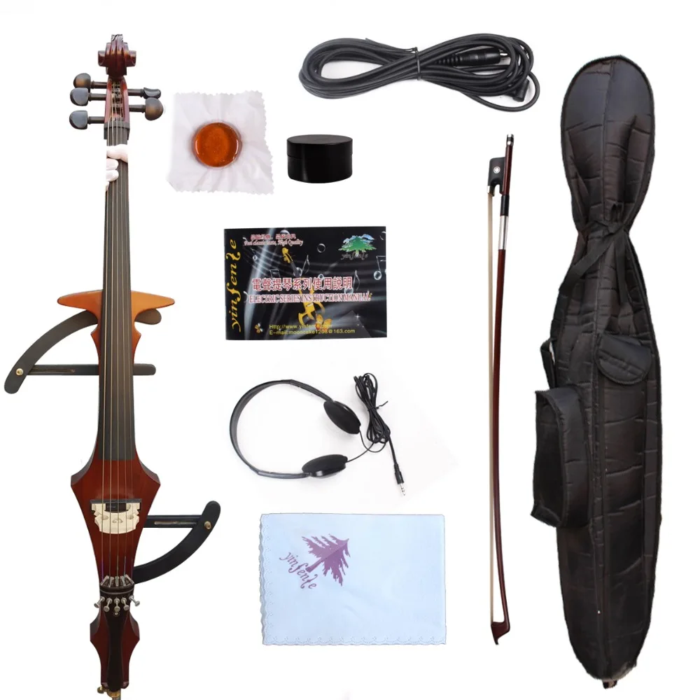 Yinfente 4/4 Electric Cello Sweet Sound ebony Fittings Solid Wood Professional 5 string or 4 string can choose
Yinfente 4/4 Electric Cello Sweet Sound ebony Fittings Solid Wood Professional 5 string or 4 string can choose