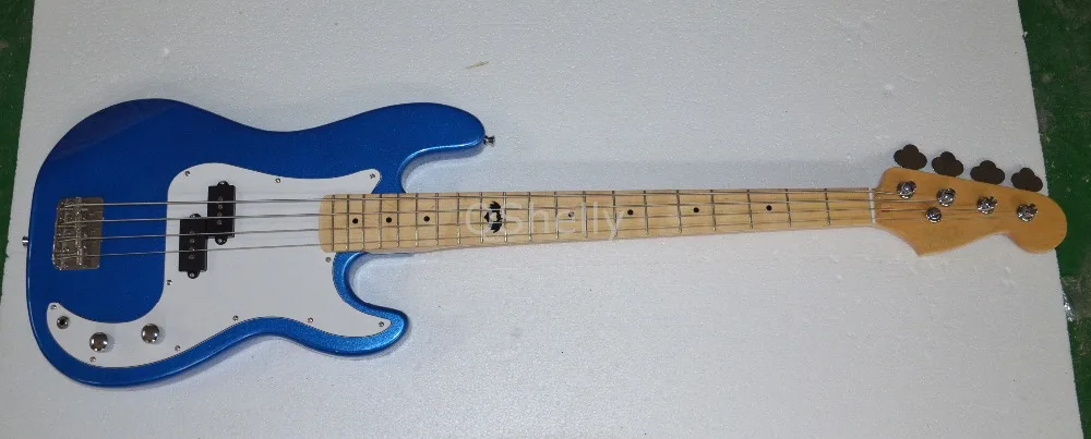 top quality QShelly custom blue sparkle metallic 4 strings P white pickguard electric bass guitar musical instrument shop
top quality QShelly custom blue sparkle metallic 4 strings P white pickguard electric bass guitar musical instrument shop