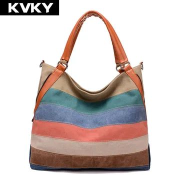 KVKY woman messenger bags fashion designer handbags high quality ladies canvas patchwork Casual Shopping Shoulder crossbody Bag
KVKY woman messenger bags fashion designer handbags high quality ladies canvas patchwork Casual Shopping Shoulder crossbody Bag