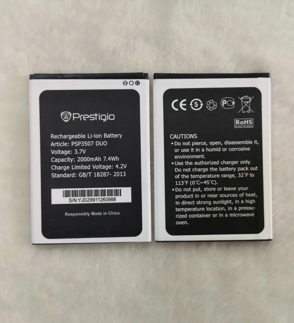 2019 New 2000mAh PSP3507 PSP3527 battery For Prestigio Wize N3 PSP3507DUO PSP 3507 PSP3527DUO PSP5502 Muze A5 phone
2019 New 2000mAh PSP3507 PSP3527 battery For Prestigio Wize N3 PSP3507DUO PSP 3507 PSP3527DUO PSP5502 Muze A5 phone