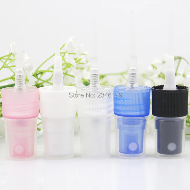 Spray Bpttle 15ml Empty Plastic Bottle Cosmetic Container Transparent Spray Packaging 15ml Empty Blue Green Spray Packaging (5)