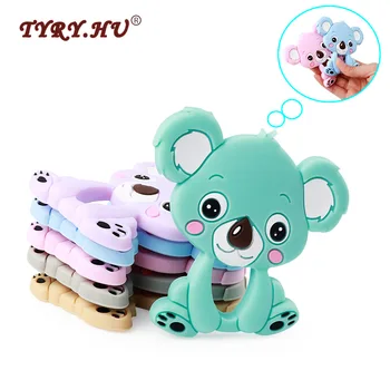 TYRY.HU 1pc Koala Baby Silicone Teethers BPA Free DIY Teething Necklace Food Grade Baby Shower Gifts Cartoon Silicone Beads
TYRY.HU 1pc Koala Baby Silicone Teethers BPA Free DIY Teething Necklace Food Grade Baby Shower Gifts Cartoon Silicone Beads