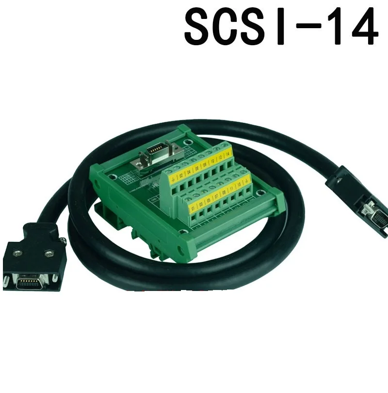 SCSI 14 SCSI14 CN1 Relay Terminal Board or 14P Breakout Cable for PLC Servo Wiring Distribution
SCSI 14 SCSI14 CN1 Relay Terminal Board or 14P Breakout Cable for PLC Servo Wiring Distribution