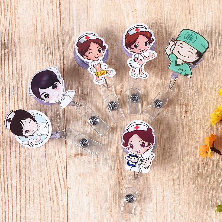 1Pcs Kawaii Cute Cartoon Police Nurse Retractable Badge Reel Students Nurse Exhibition Pull Key ID Name Card Badge Holder
1Pcs Kawaii Cute Cartoon Police Nurse Retractable Badge Reel Students Nurse Exhibition Pull Key ID Name Card Badge Holder