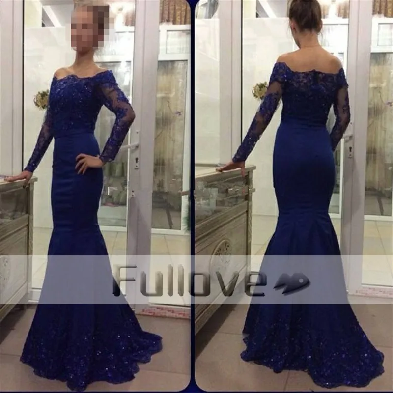 Top Quality Royal Blue Evening Dresses With Long Sleeve 2019 Boat Neck Slim Cut Mermaid Formal Party Gown Vestido Longo Kaftan
Top Quality Royal Blue Evening Dresses With Long Sleeve 2019 Boat Neck Slim Cut Mermaid Formal Party Gown Vestido Longo Kaftan