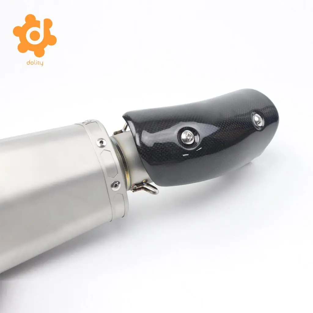 Motorcycle Exhaust Muffler Cover Carbon Fiber Protector Heat Shield Covers