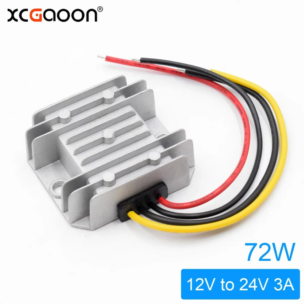 XCGaoon DC Converter Adapter Input DC 12V ( Voltage Range 9V-16V ) Output 24V 3A 72W Step-Up Car Power Supply
XCGaoon DC Converter Adapter Input DC 12V ( Voltage Range 9V-16V ) Output 24V 3A 72W Step-Up Car Power Supply