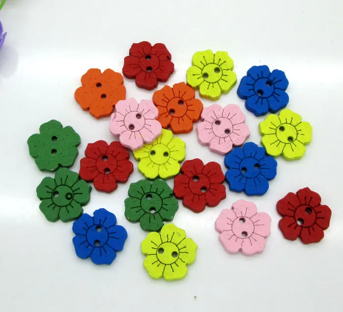 200pcs Colorful 2 Holes Mixed Sunflower Wooden Buttons For Clothes Crafts Sewing Scrapbooking DIY Accessories 15mm
200pcs Colorful 2 Holes Mixed Sunflower Wooden Buttons For Clothes Crafts Sewing Scrapbooking DIY Accessories 15mm
