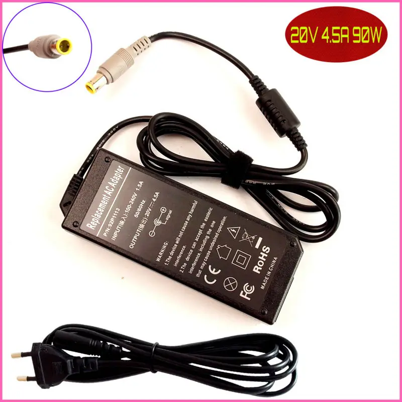 For IBM / Lenovo / Thinkpad T400 T410 T420 T430 T500 T510 20V 4.5A Laptop Ac Adapter Charger POWER SUPPLY Cord
For IBM / Lenovo / Thinkpad T400 T410 T420 T430 T500 T510 20V 4.5A Laptop Ac Adapter Charger POWER SUPPLY Cord