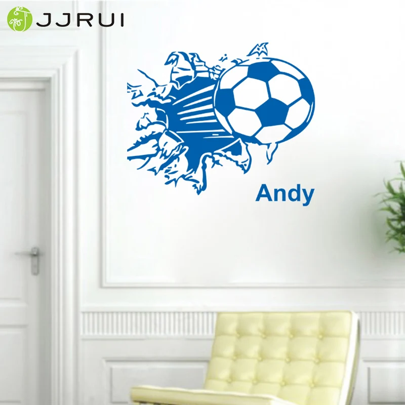 JJRUI Football Through Wall -Personalised Boys Name With Footballs Sports Vinyl Wall Sticker Decal
JJRUI Football Through Wall -Personalised Boys Name With Footballs Sports Vinyl Wall Sticker Decal