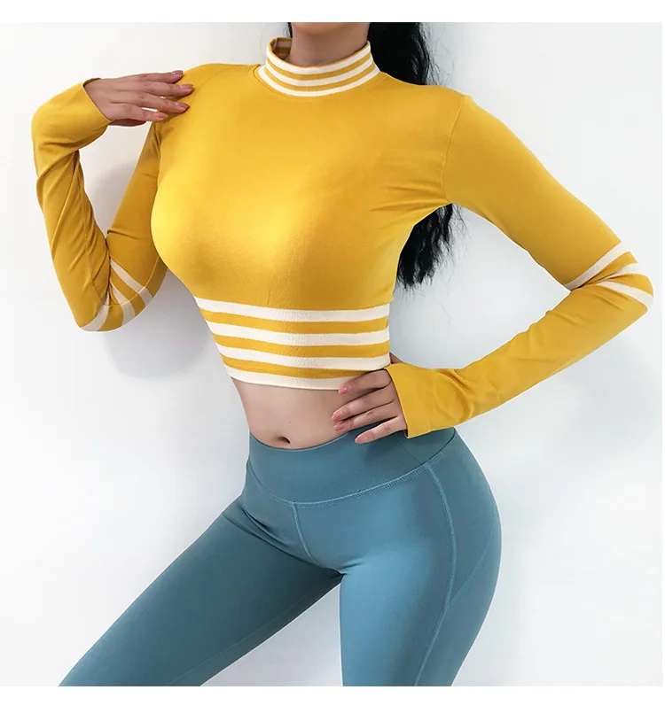 Women Sport Cropped Tops Gym Sportswear Tight Yoga Shirts O-neck Running Shirt Long Sleeve Workout Gym Stretch Top Fitness Shirt
Women Sport Cropped Tops Gym Sportswear Tight Yoga Shirts O-neck Running Shirt Long Sleeve Workout Gym Stretch Top Fitness Shirt