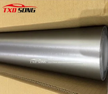 Free shipping 1.52*20M/Roll silver metallic chrome brushed wrap film Chrome matte silver Vinyl Sticker with air free bubbles
Free shipping 1.52*20M/Roll silver metallic chrome brushed wrap film Chrome matte silver Vinyl Sticker with air free bubbles