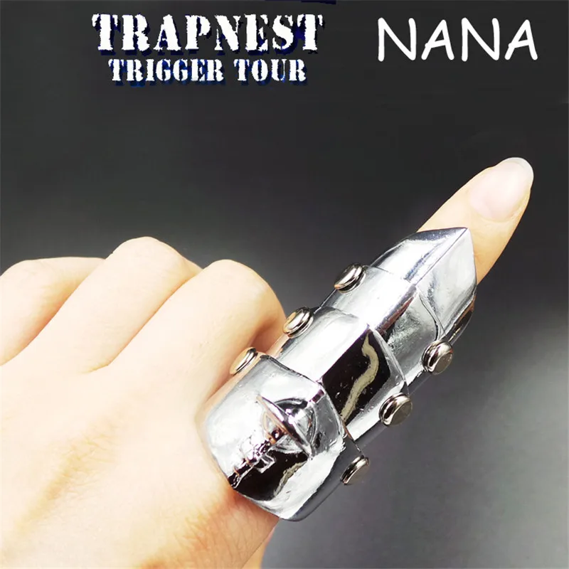1pcs Anime NANA Knuckle Finger Silver Alloy Finger Nail Ring Punk Finger Bone Ring NANA Cosplay Decoration Ornament
1pcs Anime NANA Knuckle Finger Silver Alloy Finger Nail Ring Punk Finger Bone Ring NANA Cosplay Decoration Ornament