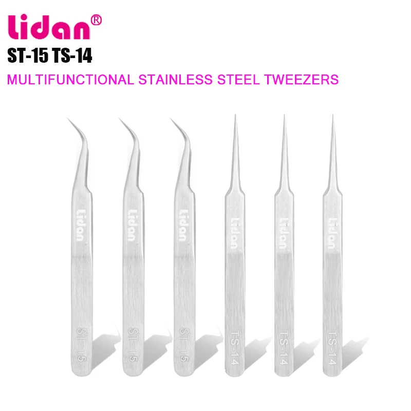 LIDAN Nail Stainless Steel High Precision Anti-static Tweezers Diamond Grafting Eyelash Tools Followers +3% discount
LIDAN Nail Stainless Steel High Precision Anti-static Tweezers Diamond Grafting Eyelash Tools Followers +3% discount