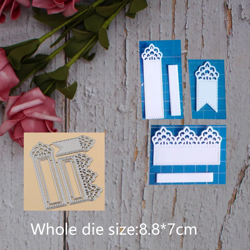 Decorationt Bookmark lace Metal steel frames Cutting Dies DIY Scrap booking Photo Album Embossing paper Cards8.8*7cm
Decorationt Bookmark lace Metal steel frames Cutting Dies DIY Scrap booking Photo Album Embossing paper Cards8.8*7cm