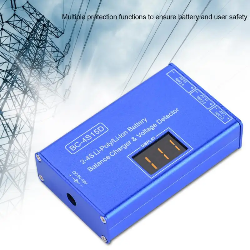 100v-240v Battery Balance Charger 2s-4s Li-poly Li-ion Balance Charger Voltage Detector with Power Adapter (EU Plug)
100v-240v Battery Balance Charger 2s-4s Li-poly Li-ion Balance Charger Voltage Detector with Power Adapter (EU Plug)