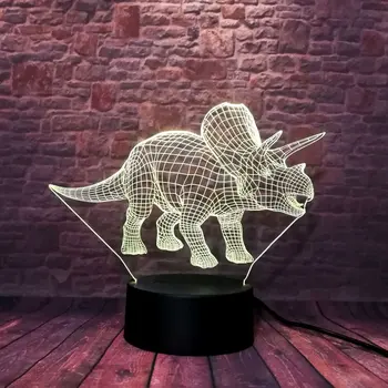 Luminous Jurassic Park Triceratops Animal Figure 3D Illusion Led Lamp 7 Colors Change Nightlight Dragon Model Toys
Luminous Jurassic Park Triceratops Animal Figure 3D Illusion Led Lamp 7 Colors Change Nightlight Dragon Model Toys