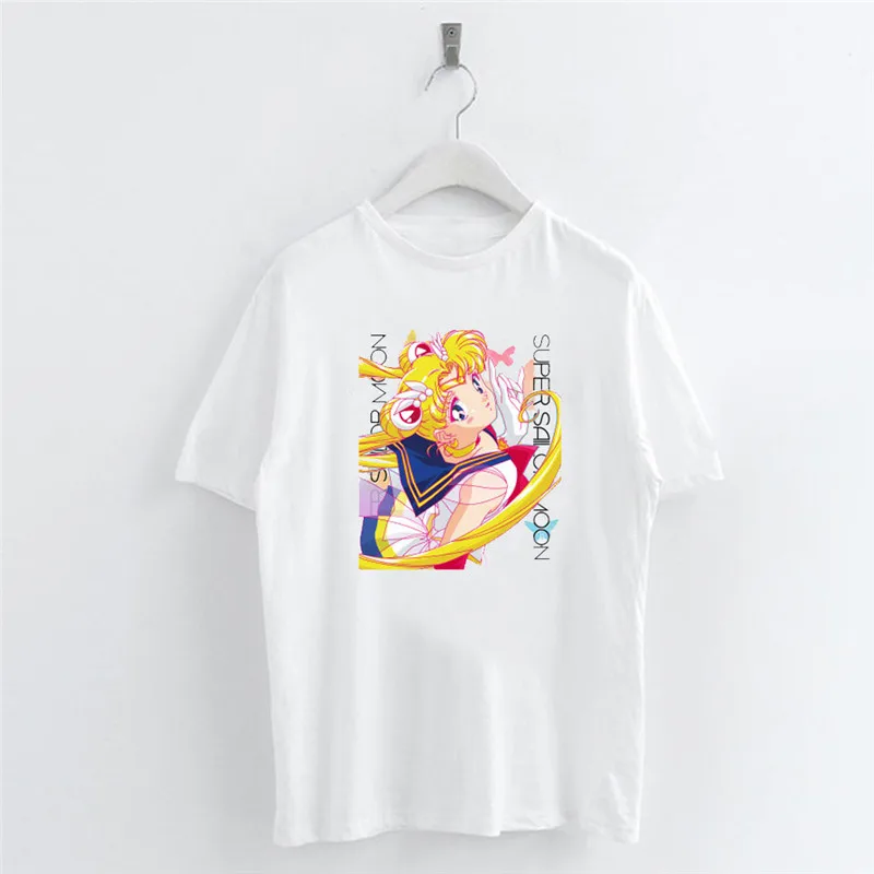 Sailor Moon Female T-shirt Colorful Cartoon Animation Figure Printed T-shirts Spring Summer Casual Cute Women T Shirts Tops
Sailor Moon Female T-shirt Colorful Cartoon Animation Figure Printed T-shirts Spring Summer Casual Cute Women T Shirts Tops