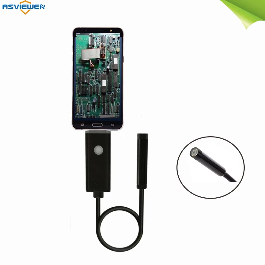 Эндоскоп 2 в 1 водонепроницаемый IP67 с USB-разъемом длина м объектив 7 мм 6