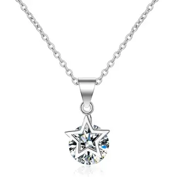 Exquisite Zircon Star Pentagram Pendants Necklaces For Women Trend Short Clavicle Chain 925 Sterling Silver Jewelry SAN121
Exquisite Zircon Star Pentagram Pendants Necklaces For Women Trend Short Clavicle Chain 925 Sterling Silver Jewelry SAN121