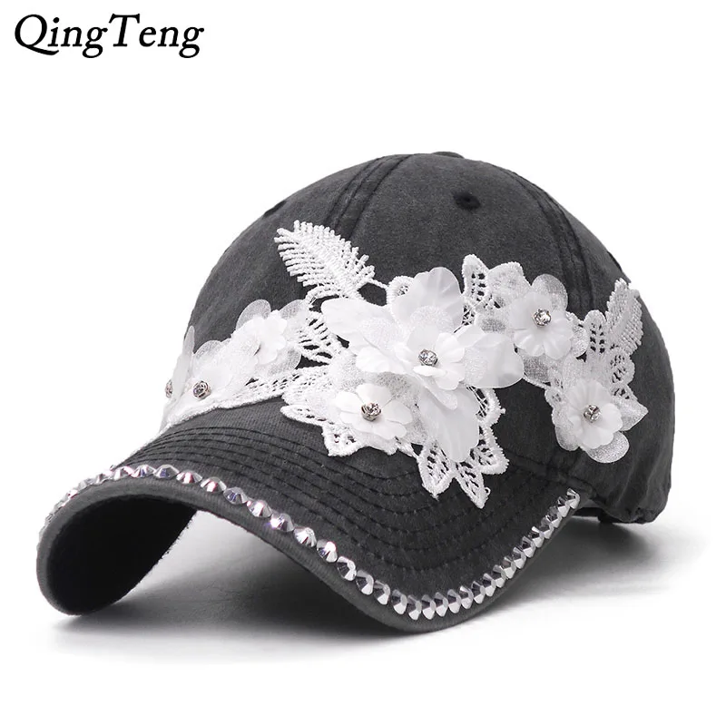 Luxury Women Summer Caps Flower Baseball Cap For Girls Washed Cotton Rhinestone Sun Hat Girl Outdoor Casual Snapback Hip Hop
Luxury Women Summer Caps Flower Baseball Cap For Girls Washed Cotton Rhinestone Sun Hat Girl Outdoor Casual Snapback Hip Hop