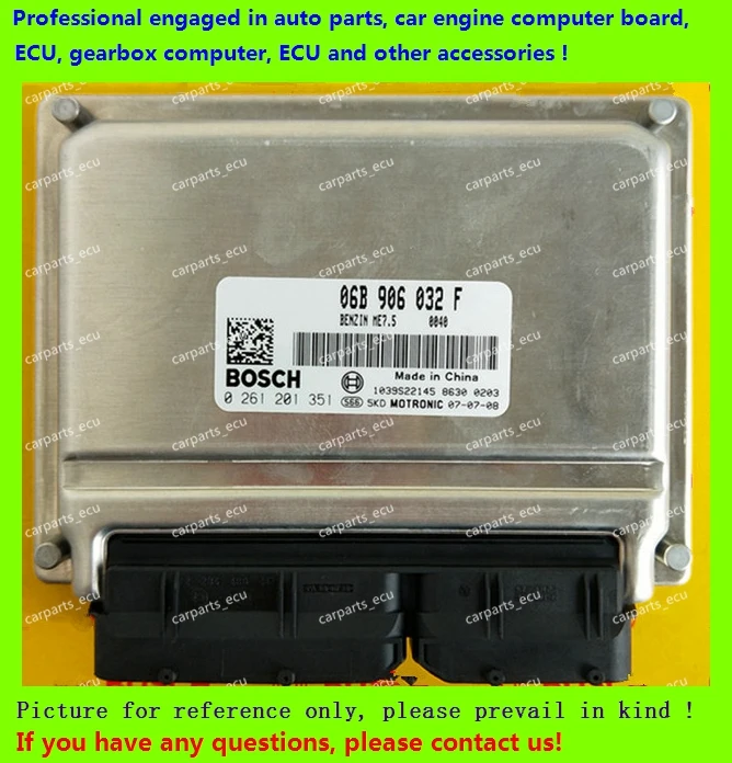 For car engine computer board/VW Passat ECU/Electronic Control Unit/06B 906 032 G/06B906032G/0261201352/06B 906 032 F/06B906032F
For car engine computer board/VW Passat ECU/Electronic Control Unit/06B 906 032 G/06B906032G/0261201352/06B 906 032 F/06B906032F