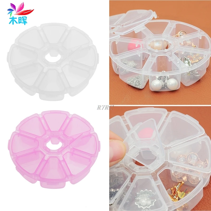 Plastic Round Clear 8 Cells Pill Jewelry Pearl Box Nail Art Storage Organizer APR10_35
Plastic Round Clear 8 Cells Pill Jewelry Pearl Box Nail Art Storage Organizer APR10_35