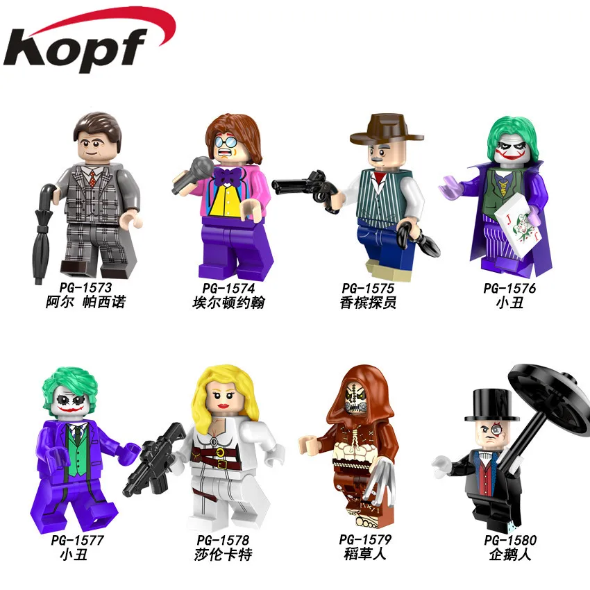 Single Sale Building Blocks Super Heroes Al Pacino Sir Elton John Champagne Agent Sharon Carter Joker For Children Toys PG8144
Single Sale Building Blocks Super Heroes Al Pacino Sir Elton John Champagne Agent Sharon Carter Joker For Children Toys PG8144