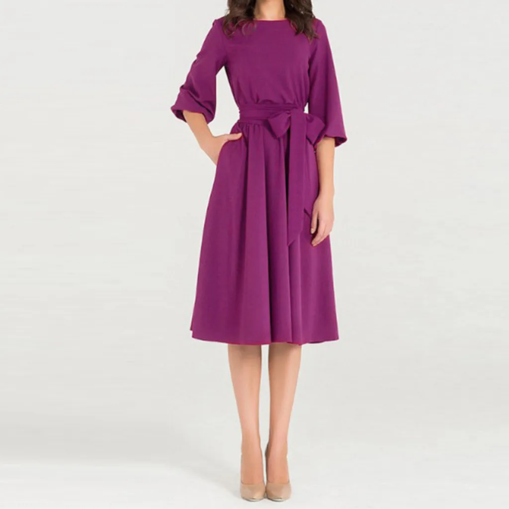 Lantern Sleeve Lacing Deep Round Neck Dress Women Soild Knee-Length Spring Casual O-Neck Elasticity Elegant Party Dresses
Lantern Sleeve Lacing Deep Round Neck Dress Women Soild Knee-Length Spring Casual O-Neck Elasticity Elegant Party Dresses