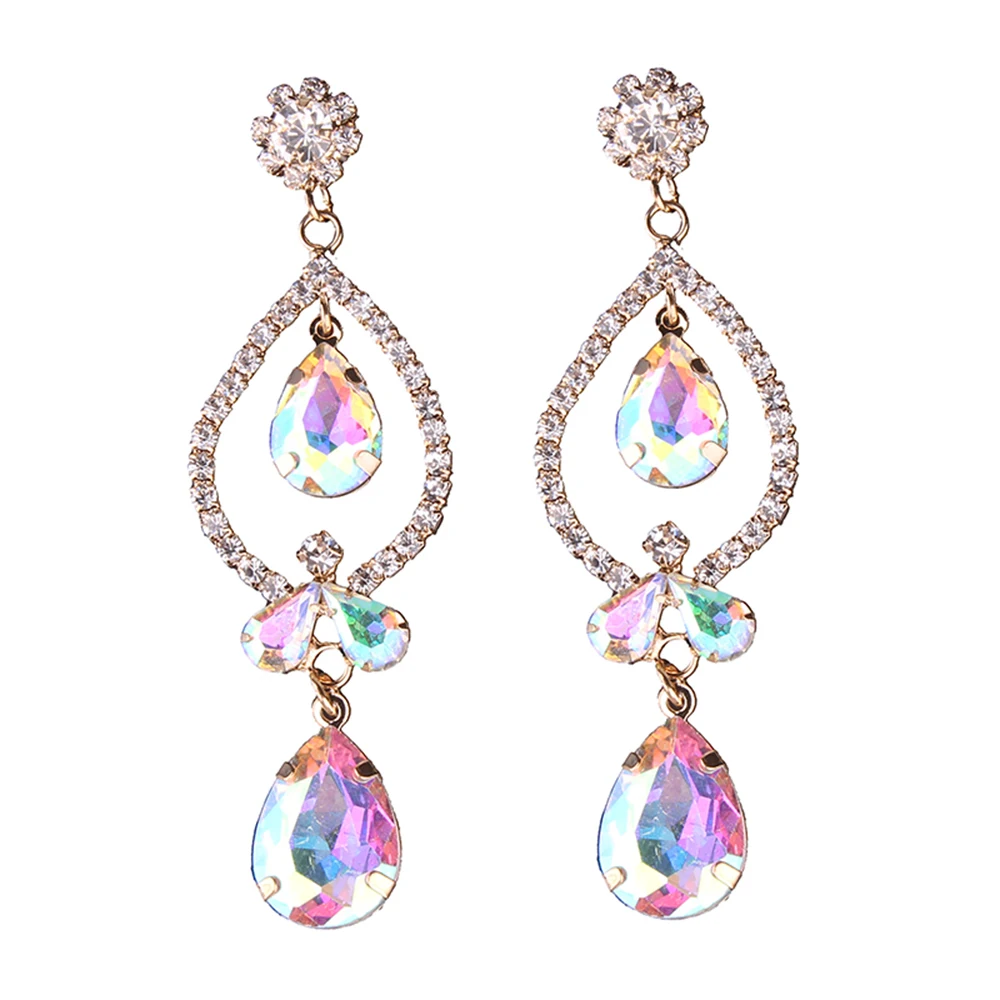 Fashion Hot Sale AB Color Acrylic Beads Cheap Wedding Engagement Fashion Statement Dangle Earrings For Women oorbellen aretes
Fashion Hot Sale AB Color Acrylic Beads Cheap Wedding Engagement Fashion Statement Dangle Earrings For Women oorbellen aretes