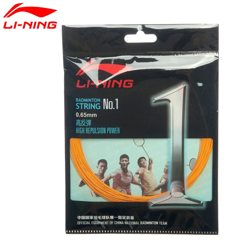 

Li-Ning NO.1Badminton Strings Durable Repulsion Power Lin High Repulasion Power LiNing Sports Accessory String AXJJ018 EJFM17