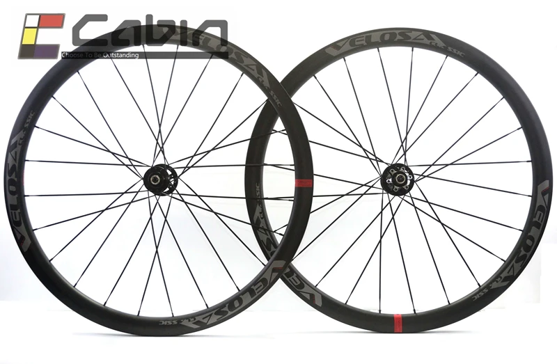 Velosa Disc 30 road disc brake wheelset. 38mm clincher/tubular,700C road bike carbon wheel, disc brake/ cyclocross wheel
Velosa Disc 30 road disc brake wheelset. 38mm clincher/tubular,700C road bike carbon wheel, disc brake/ cyclocross wheel