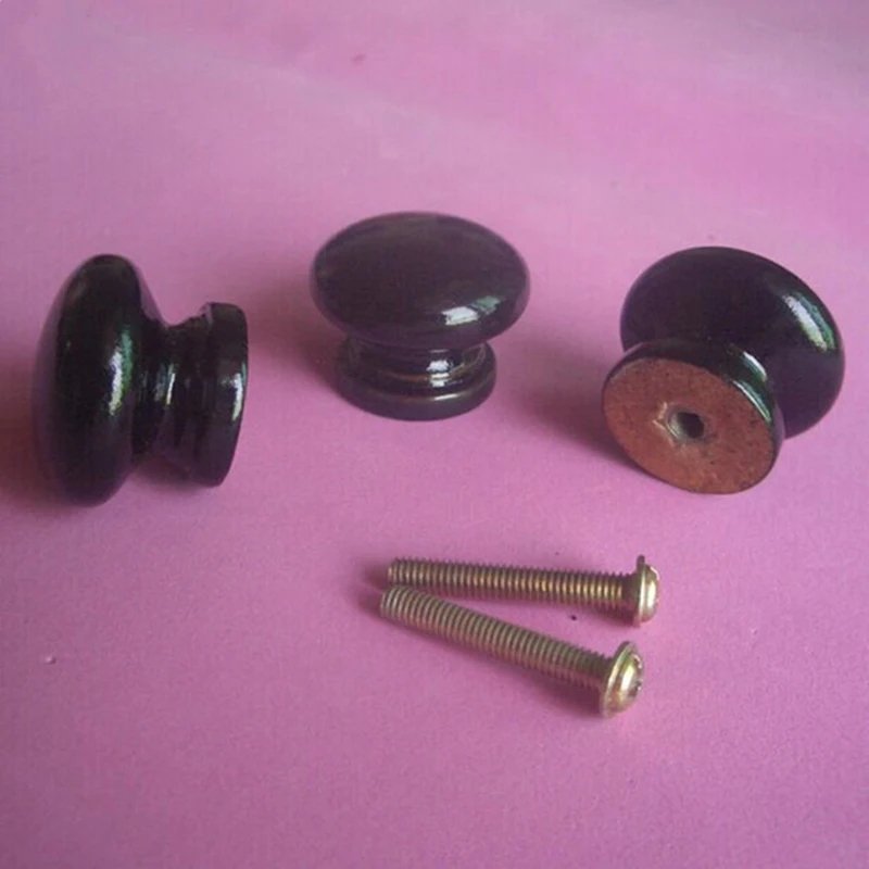 10pcs free shipping 28mm bright black wooden handle Black drawer cabinet small knob pull children room safety handle Table pulls
10pcs free shipping 28mm bright black wooden handle Black drawer cabinet small knob pull children room safety handle Table pulls