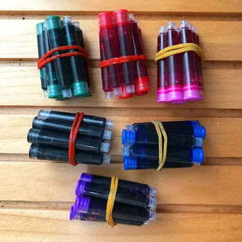 60 Pcs/Lot Disposable Color Fountain Pen Ink Cartridges Refills Universal design pen refill
60 Pcs/Lot Disposable Color Fountain Pen Ink Cartridges Refills Universal design pen refill