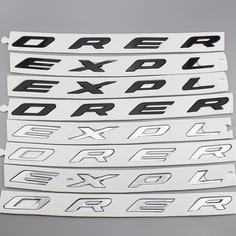 3D ABS Black/Silver for 2012 2013 2014 2015 2016 Ford Explorer Sport DIY 3D EXPLORER Fix Letters Hood Emblem Chrome Logo Sticker
3D ABS Black/Silver for 2012 2013 2014 2015 2016 Ford Explorer Sport DIY 3D EXPLORER Fix Letters Hood Emblem Chrome Logo Sticker